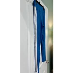 💙 All Access Full‑Length Leggings – Teal w/ Single Metallic Stripe – L (EUC)